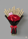 24 Passionate Red Roses in Chic Newspaper Wrap