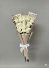 24 White Roses Bouquet - The Classic Elegance