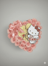 Medium Hello Kitty Cupid Heart Box - Pink & White Roses